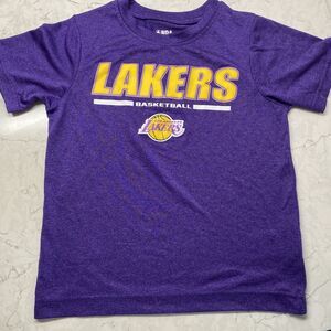 Youth Lakers Basketball Purple Shirt XS 4-5